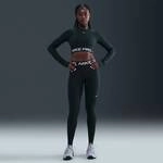 NIKE Damen Tight Nike Pro Women's Mid-Rise Mesh-Pane