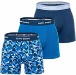 HAPPY SHORTS Happy Shorts Herren Boxer Shorts, 3er Pack - Retro Jersey, Logobund