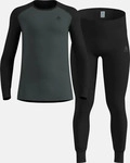 Odlo 196702, ODLO Herren Funktionsunterw&auml;sche "Active Warm Eco" Set 2-teilig Schwarz