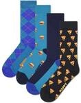 HAPPY SOCKS Happy Socks Unisex Socken, 4er Pack - Everyday Crew, Geschenkbox,