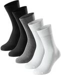 SCHIESSER Herren Socken, 5er Pack - "Bluebird", Baumwoll-Mix, uni/gemustert