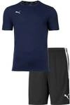 PUMA Herren Finisher Set - Training Shorts kurz, Funktionsshirt Rundhals uni