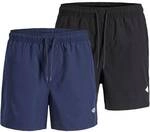 JACK AND JONES JACK&JONES Herren Badehose, 2er Pack - JPSTMAUI TROPIC SOLID SWIM