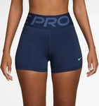 Nike FV7033, NIKE Damen Tight W NP SCULPT DF HR 3IN SHORT MIDNIGHT NAVY/WHITE...