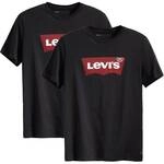 LEVIS Levi's Herren T-Shirt 2er Pack - "Graphic Set-In Neck", Rundhals,...