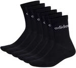 ADIDAS adidas Unisex Socken, 6er Pack - Linear Crew Cushioned, Logo, gepolstert,