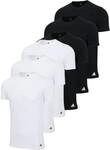 ADIDAS adidas Herren T-Shirt, 6er Pack - Crew Neck Shirt, Active Core Cotton,