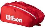 WILSON Tennisschl&auml;gertasche SUPER TOUR WILSON RED 15PK