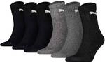 PUMA Unisex Sportsocken, 6 Paar - Short Crew Socks, Tennissocken, einfarbig