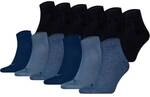 PUMA Unisex Quarter Socken, 12er Pack - Quarter Plain ECOM 12P, Logo, uni