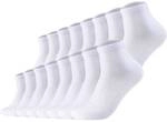 S.OLIVER s.Oliver Unisex Socken, 16er Pack - Quarter, einfarbig