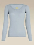 Icebreaker 103194, ICEBREAKER Damen Unterhemden lg.Arm Da Siren LS Sweetheart Blau