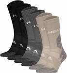 HEAD Unisex Wandersocken, 6er Pack - Hiking All Climates Crew, Sportsocken, Logo