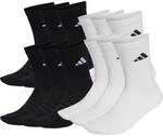 ADIDAS adidas Unisex Socken, 12er Pack - Cushioned Crew Socks, Logo, gepolstert,