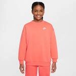 NIKE Kinder Sweatshirt G NSW CLUB FLC OVRSZD CREW LBR