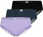 SCHIESSER Damen Brazilian-Slips, 3er Pack - 3Pack Brazilian, Stretch Cotton, uni