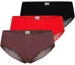 SCHIESSER Damen Brazilian-Slips, 3er Pack - 3Pack Brazilian, Stretch Cotton, uni