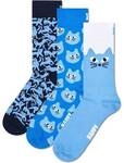 HAPPY SOCKS Happy Socks 3er Pack Unisex Socken - Geschenkbox, gemischte Farben
