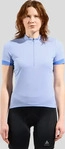 Odlo 411971, ODLO Damen Shirt T-shirt s/u collar s/s 1/2 zip Blau female