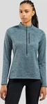 Odlo 542551, ODLO Damen Rollkragen m.RV lg.Arm Da TENCIA Blau female