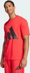 Adidas JE8934, ADIDAS Herren Shirt Essentials Big Logo Rot male