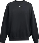 Under Armour 1386463, UNDER ARMOUR Damen Sweatshirt RIVAL FLEECE OS CREW Schwarz