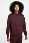 Nike FV9919, NIKE Herren Shirt M NK DF SWOOSH FLEECE PO HOOD Wei&szlig; male