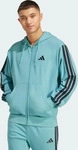 Adidas JX0723, ADIDAS Herren Kapuzensweat Essentials 3-Streifen French Terry T&uuml;rkis