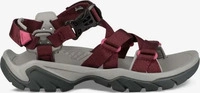 Teva 1102457, TEVA Damen Freizeitsandale Terra Fi 5 Sport Dunkelrot female