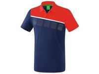 ERIMA Fußball - Teamsport Textil - Poloshirts 5-C, new navy/red/white, 140