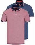 JACK AND JONES JACK&JONES Herren Poloshirts, 2er Pack - JJEPAULOS POLO 2PK, Kurzarm,