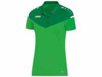 JAKO Damen Polo Champ 2.0, soft green/sportgrün, 40