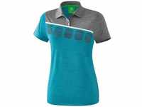 ERIMA Fußball - Teamsport Textil - Poloshirts 5-C, oriental blue mel./grey