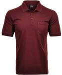 RAGMAN Herren Poloshirt - Oberteil, Softknit-Polo, Baumwollmischung, Brusttasche,