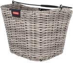KLICKFIX Vorderradkorb Structura, 34x25x27cm,schilf/grau