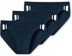 SCHIESSER Herren Slip 3er Pack - Rio Slip 95/5, Cotton Stretch, Seitenstreifen