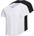 JACK AND JONES JACK&JONES Herren T-Shirt, 5er Pack - JJEORGANIC BASIC TEE O-NECK,
