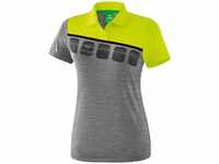 ERIMA Fußball - Teamsport Textil - Poloshirts 5-C, grey melange/lime...
