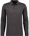 RAGMAN Herren Langarm-Poloshirt - Soft Knit Polo Knopf Langarm, Baumwollmischung,