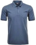 RAGMAN Herren Poloshirt - Oberteil, Softknit-Polo, Baumwollmischung, Brusttasche,