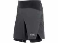Gore Wear 100463, GORE WEAR Herren R7 2in1 Shorts Schwarz male, Bekleidung &gt;
