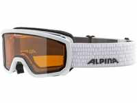 ALPINA Kinder Skibrille/Snowbaordbrille Scarabeo, White, Onesize