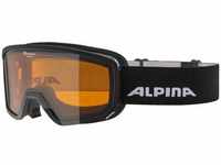 ALPINA Skibrille/Snowboardbrille Scarabeo S DH, black, Onesize