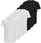 JACK AND JONES JACK&JONES Herren T-Shirt, 7er Pack - JJENOA TEE CREW NECK, Basic,