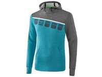 ERIMA Fußball - Teamsport Textil - Sweatshirts 5-C, oriental blue mel./grey
