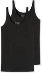 SCHIESSER Damen Tr&auml;gertop, 2er Pack - Single Jersey, Serie 95/5, uni