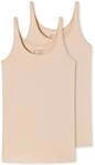 SCHIESSER Damen Tr&auml;gertop, 2er Pack - Single Jersey, Serie 95/5, uni