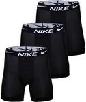 NIKE Herren Boxer Shorts, 3er Pack - Boxer Brief long, Dri-Fit Micro, Logobund