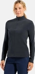 Odlo 542331, ODLO Damen Pullover Mid layer 1/2 zip ROY Schwarz female
