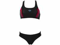 arena Damen Sport Bikini Threefold, BLACK-BLACK-ANGURIA, 38